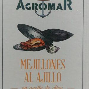 Mejillones al ajillo Agromar - Lata 114 gr.