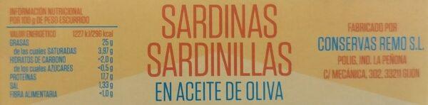 Sardinillas en aceite de oliva - Remo