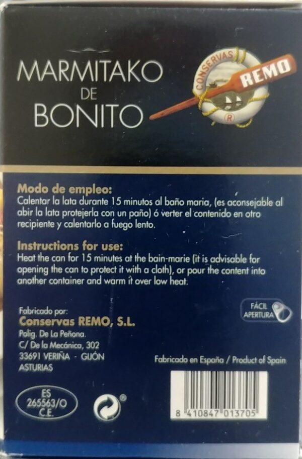 Marmitako de Bonito - Remo - Lata 430 g.