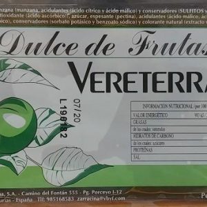 Dulce de Manzana y Ciruela Vereterra – 400  g.
