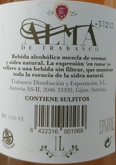 Vermut en Rama con sidra natural ALMA de Trabanco - Imagen 3