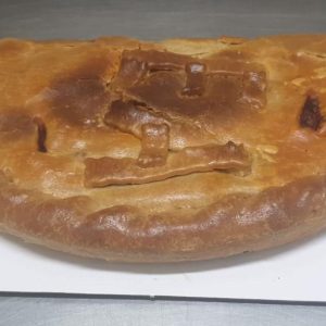 Media empanada de carne gobernada