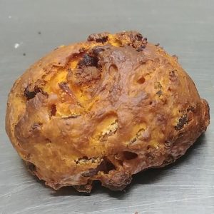 Boroñinos de maiz con picadillo y beicon